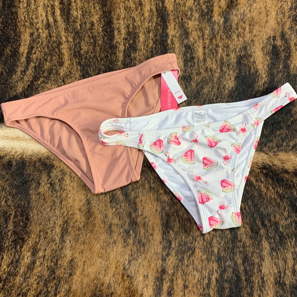 Xhilaration and Sugar Coast size Medium lot of 2 bikini bottoms.